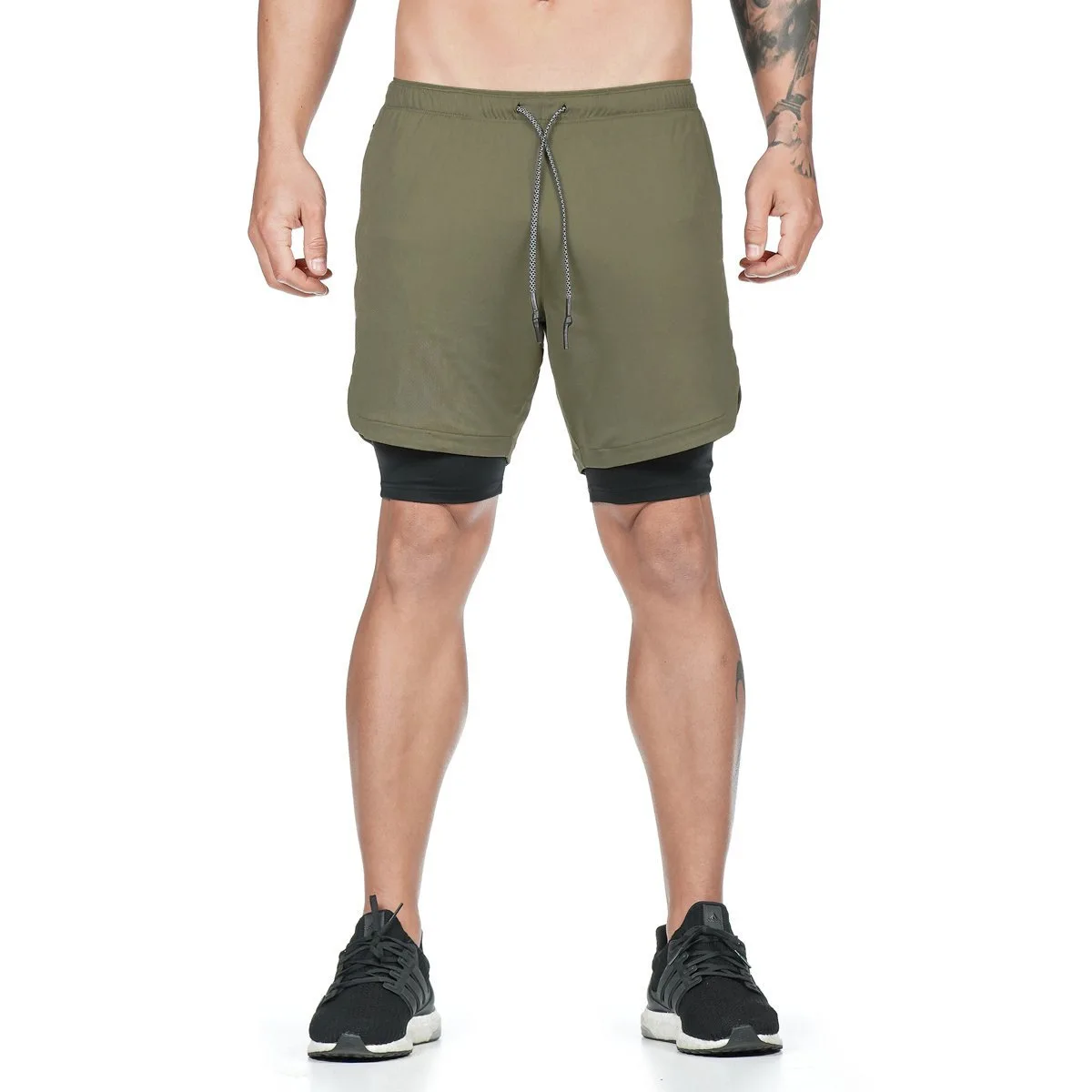 

Cross-border hot summer double mesh quick-dry five-minute pants sports fitness basketball football loose breathable