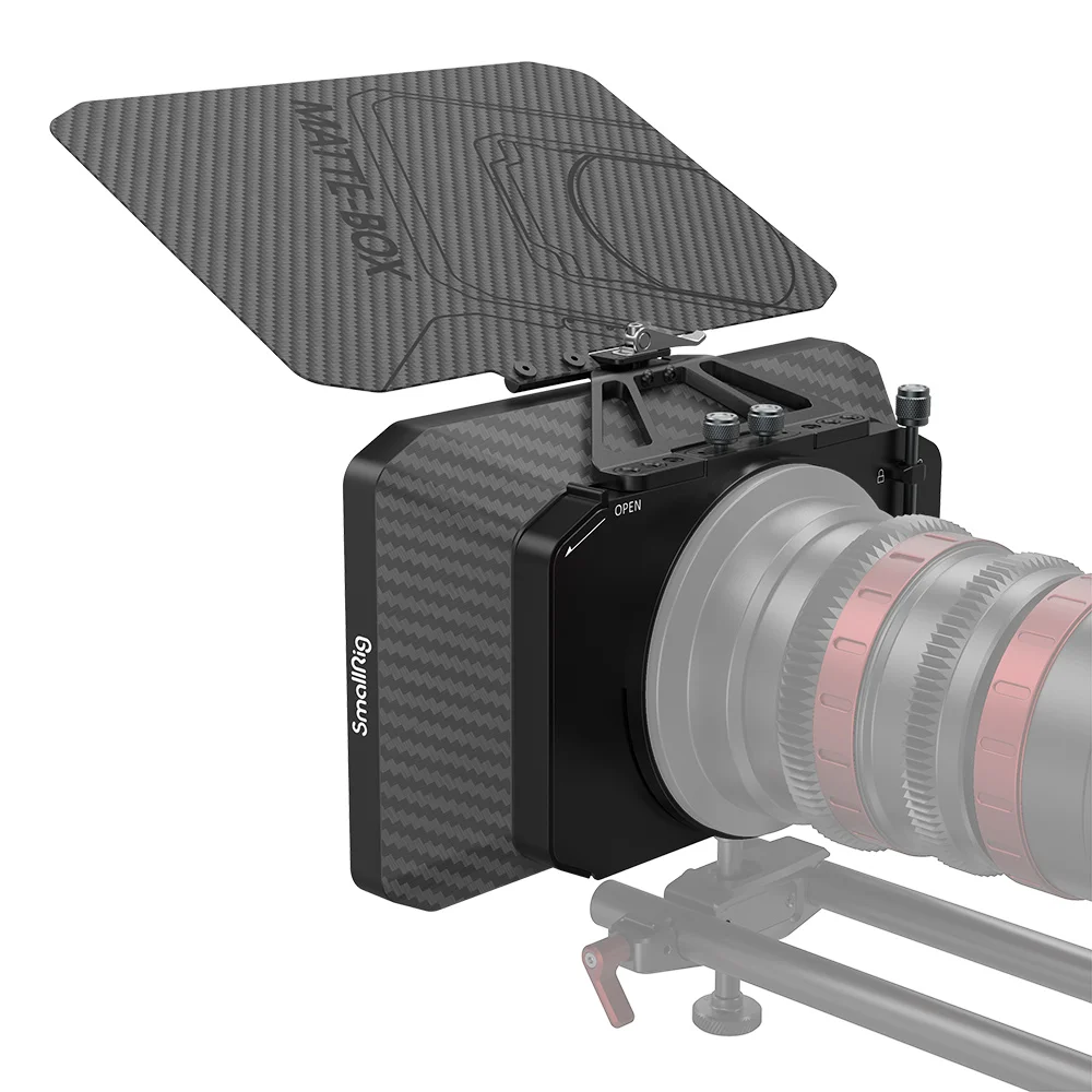 

SmallRig Lightweight Clamp-On Matte Box with Carbon Fiber Top Flag 2660
