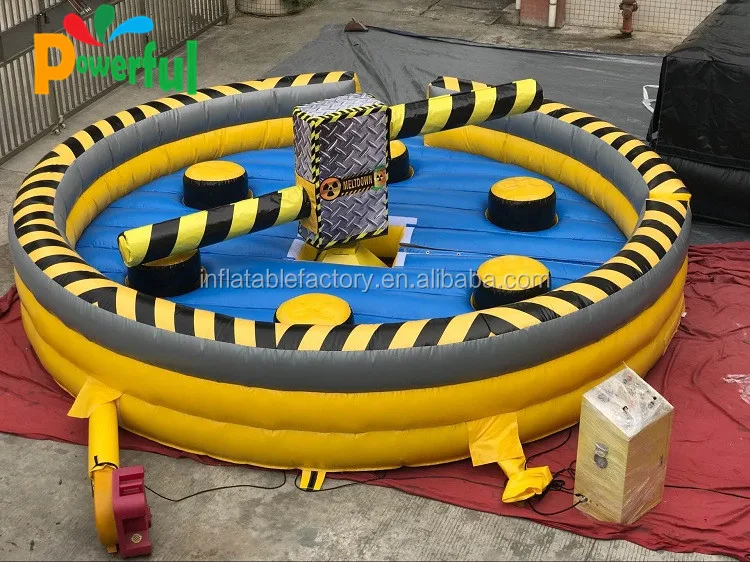 Dia 6m high quality outdoor Inflatable meltdown game Inflatable wipout game for sale