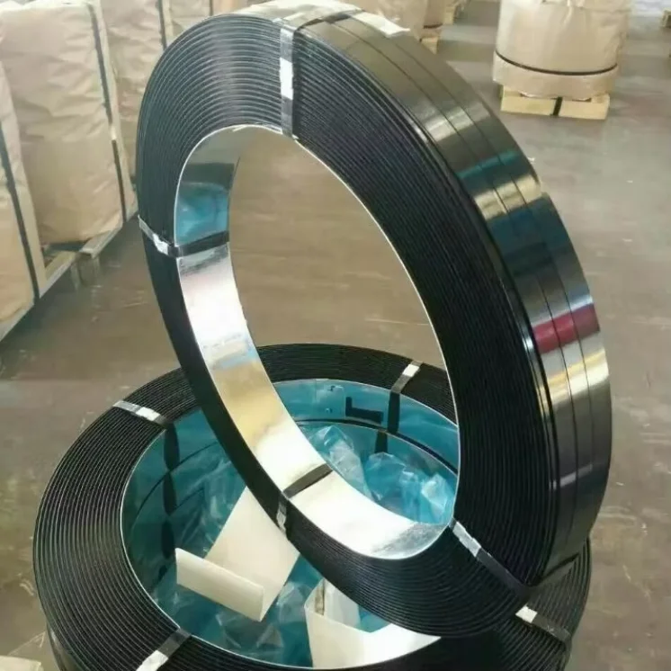 Daily Output 200 Ton Black Painted Cold Rolled Steel Strapping Coil 19mm 32mm for Industrial Hardware Export