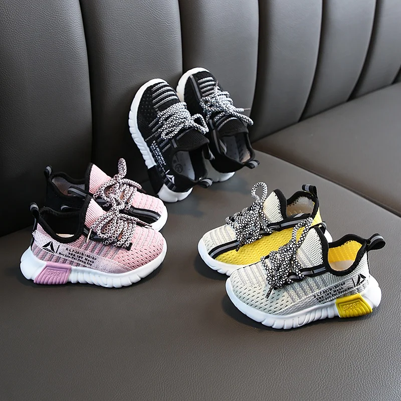 

Baby Boys Loafers Shop Girl Sneakers Children's Casual Shoes, Black/beige/pink