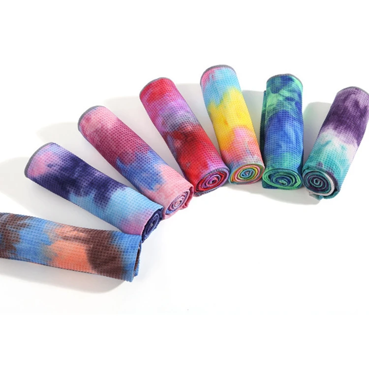 

Non-slip soft comfortable tie-dyed yoga towel for fitness exercise