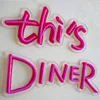 Customized Cafe bar bakery business store open PVC backboard led Neon Light sign