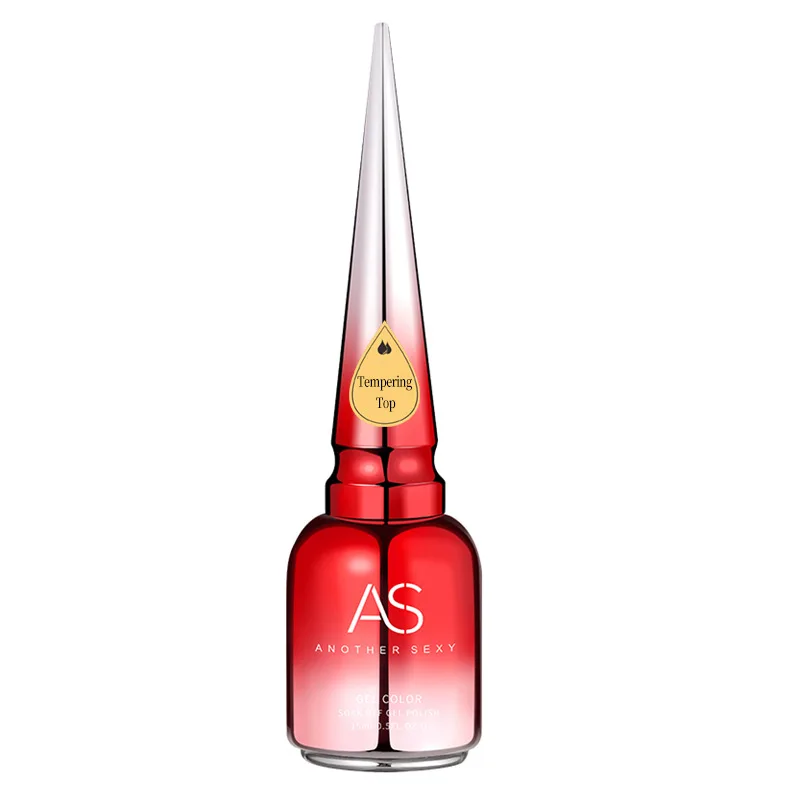 

Red bottle nail polish is used to reinforce the bottom coat of the unwashed seal., As shown