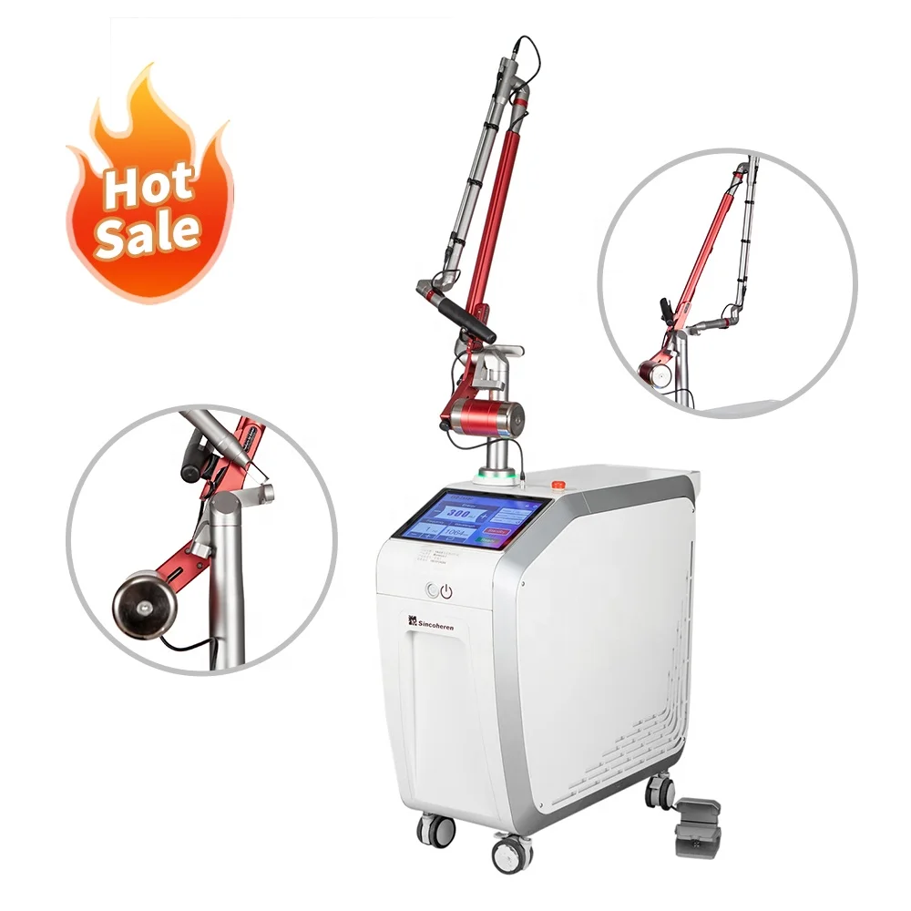 

Hottest laser technology beauty machine 1064nm 532nm laser q-switched nd yag tattoo removal machine sincoheren