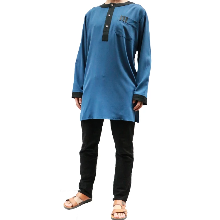 新马来西亚短 thobe abaya 设计男士服装