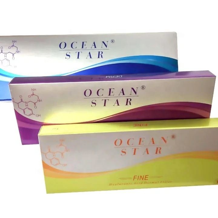 

2021hot new product Ocean star 2ml dermal filler HA injectable hyaluronic acid for anti wrinkle
