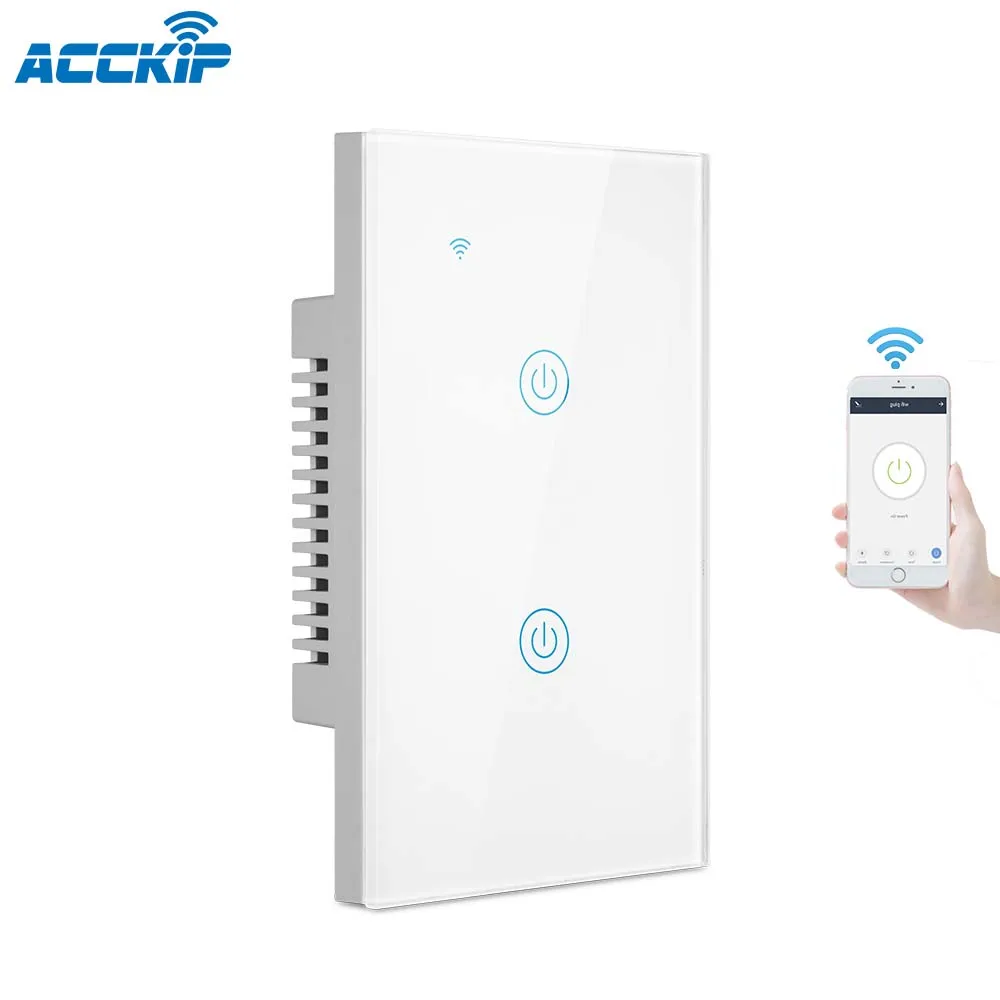 ACCKIP Factory US Dimmer Switch for Smart Light Wall Electrical Touch Sensitive Switches Support Alex Tuya Smart Dimmer Switch