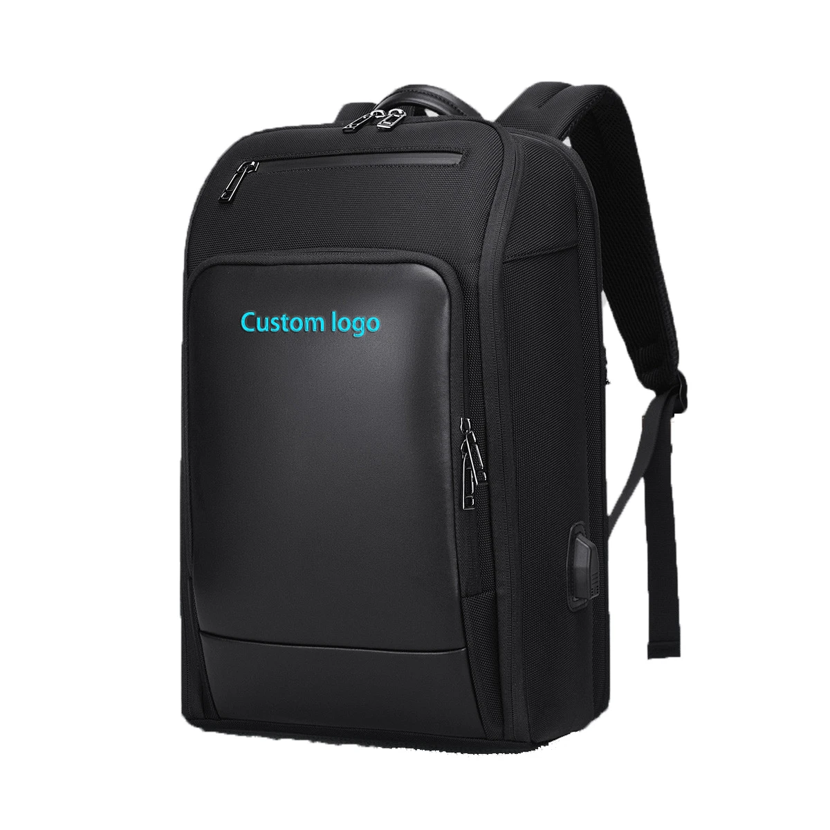 

Business laptop Bag Soft Back Pack Usb Backbag Waterproof Laptop Backpack, Black