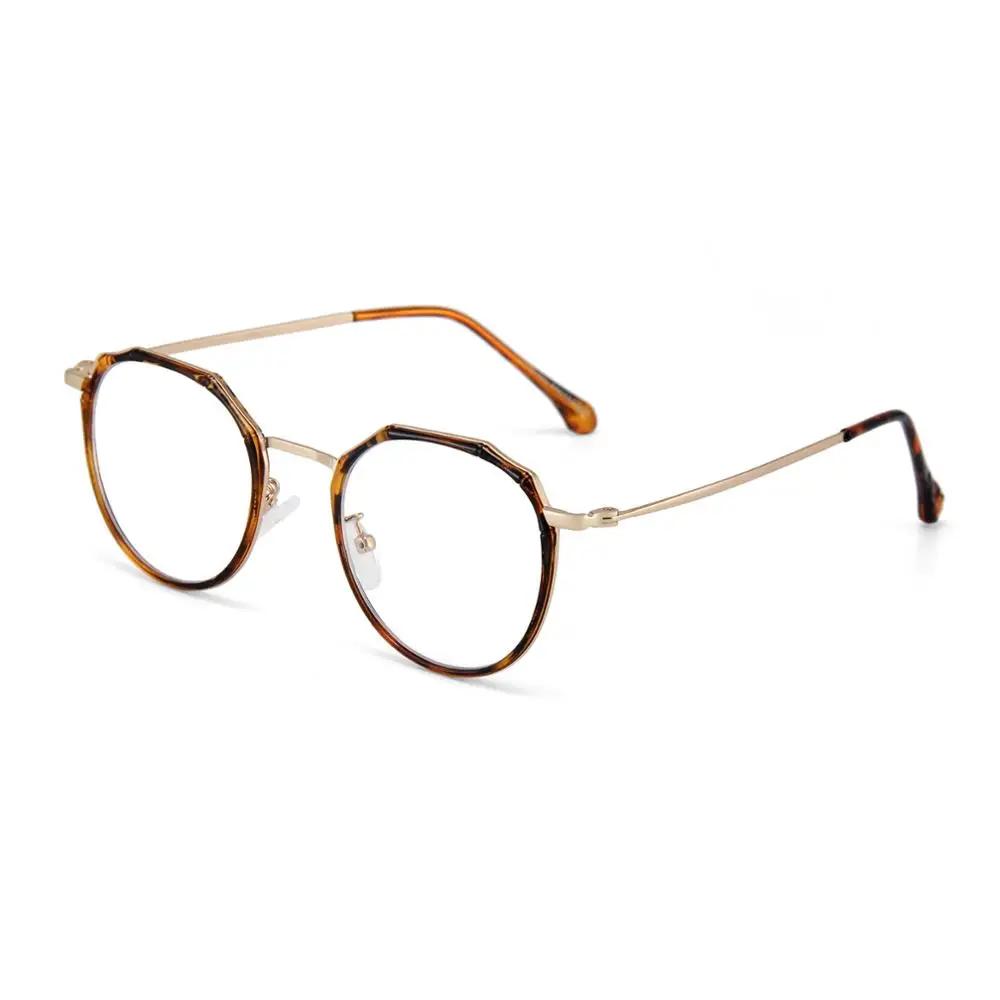 classic round plastic metal hinge optical glasses eyeglasses frames 2019