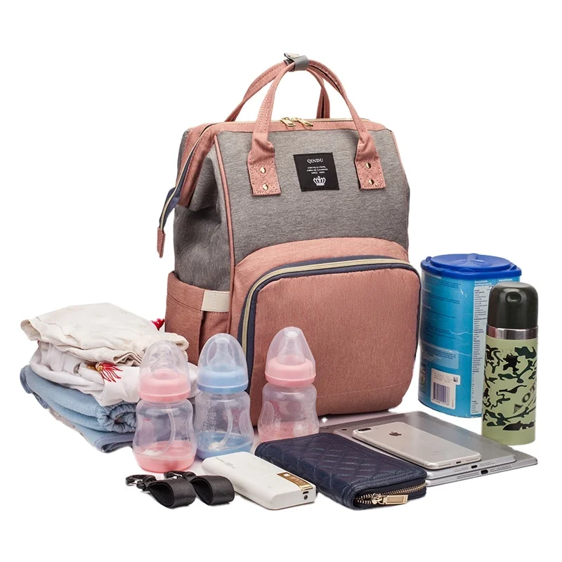 

Wholesale fashion design organizer maternity handbag nappy diaper bags waterproof mommy baby bag diaper mummy backpack, As the picture shown or you could customize the color you want