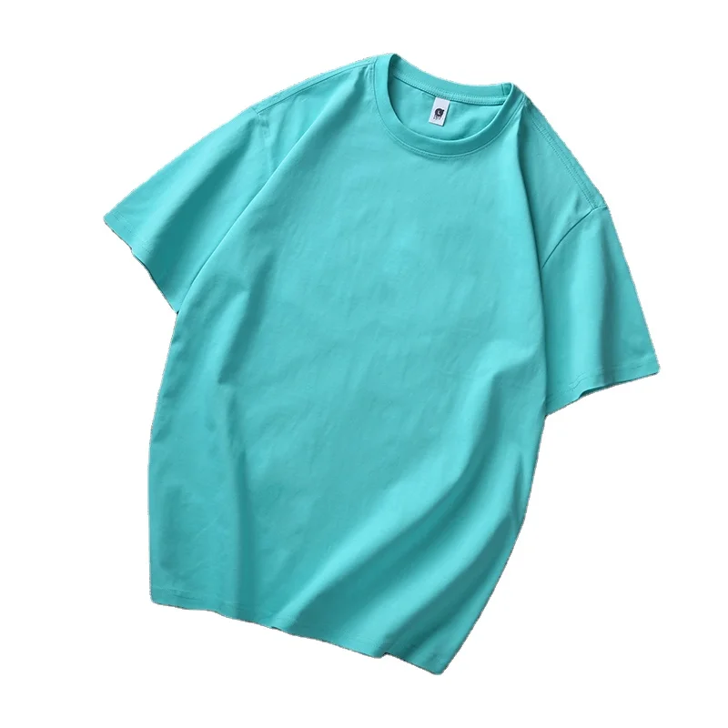 

High Quality Drop Shoulder Wholesale Organic Cotton Blank T-shirts Custom Graphic Printing Men T Shirt, Customized color