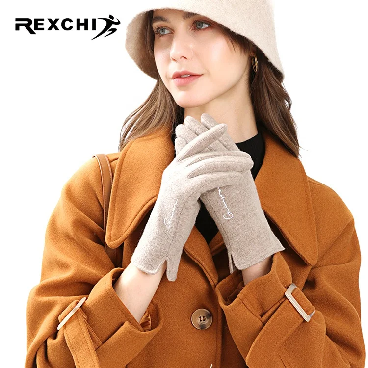 

REXCHI DY29 Knitted Non-Slip Touch Screen Glove Elastic Winter Soft Wool Lining Warm Gaming Hand Gloves, Has 3 color