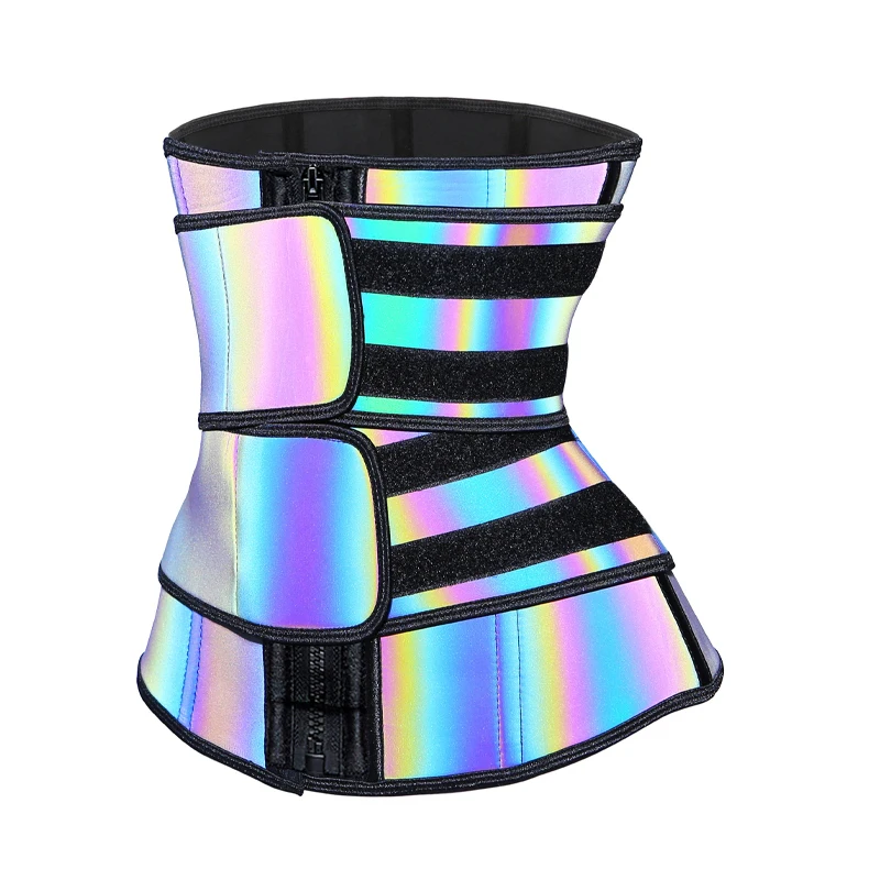 

Genuine new waist trainer slimming boned fashion corset with hooks tummy trimmer belt, Picture color