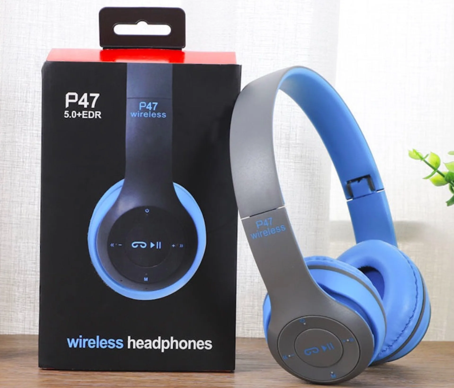 

Headphones wireless blue tooth P47 Earphone Wireless Stereo MP3 player FM Radio Wired Headset Gaming Comfortable Headset