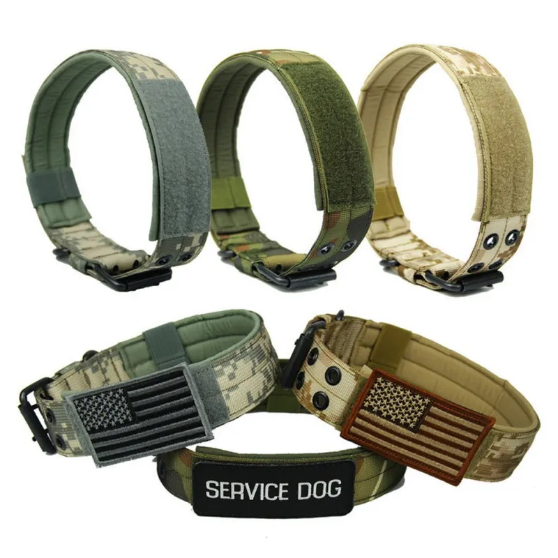

Wholesale Personalized Custom Dog Collars Manufacturers Heavy Duty Nylon Training Tactical Pet Dog Collar