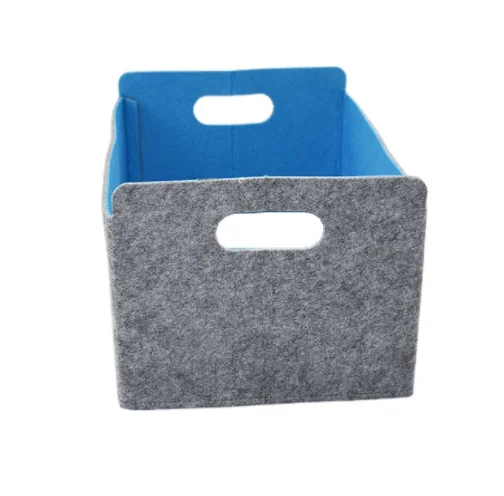 

Environmental protection portable foldable handmade household felt storage basket
