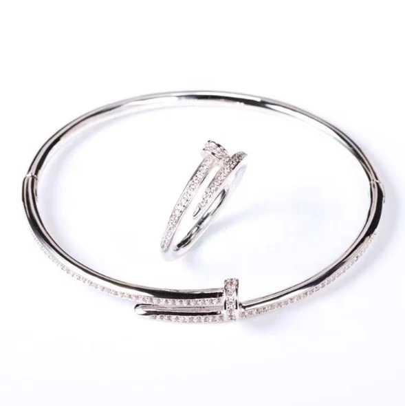 

Newest Design Nail Bracelet in 925 Sterling Silver or Brass For Ladies
