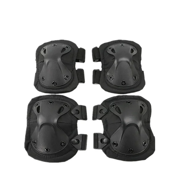 

Best Seller kneel crawl training combat equipment cycling sports wrist guard tactical knee pads elbow pads four-piece sets