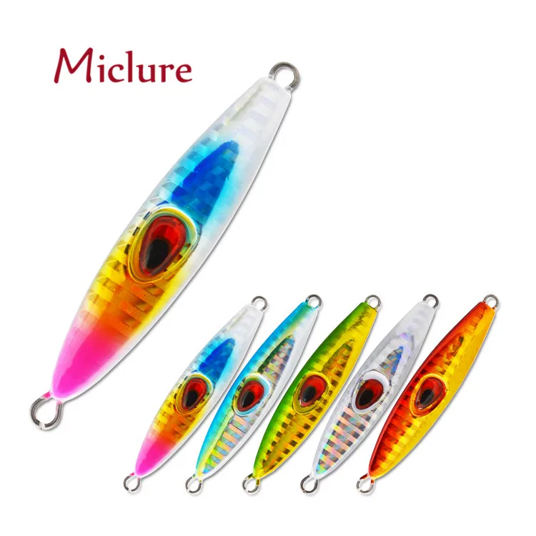 

MICLURE-MJ191- 12g/20g/28g/40g/60g/80g-metal jack jigging fishing lure, Vavious colors