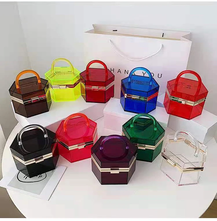 

arcylic evening bags women hand bags handbags ladies purse luxury for women 2021 luxury, 10colours