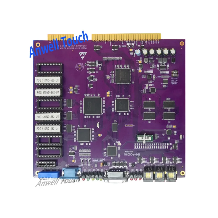 

Most popular game Pot O Gold T340 510+ POG 595 510 580 version PCB Game Board For Sale, Purple