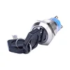 Waterproof IP65 19mm 1NO1NC 2 Position Keep or 2NO2NC 3 Position Latching Key Lock Switch