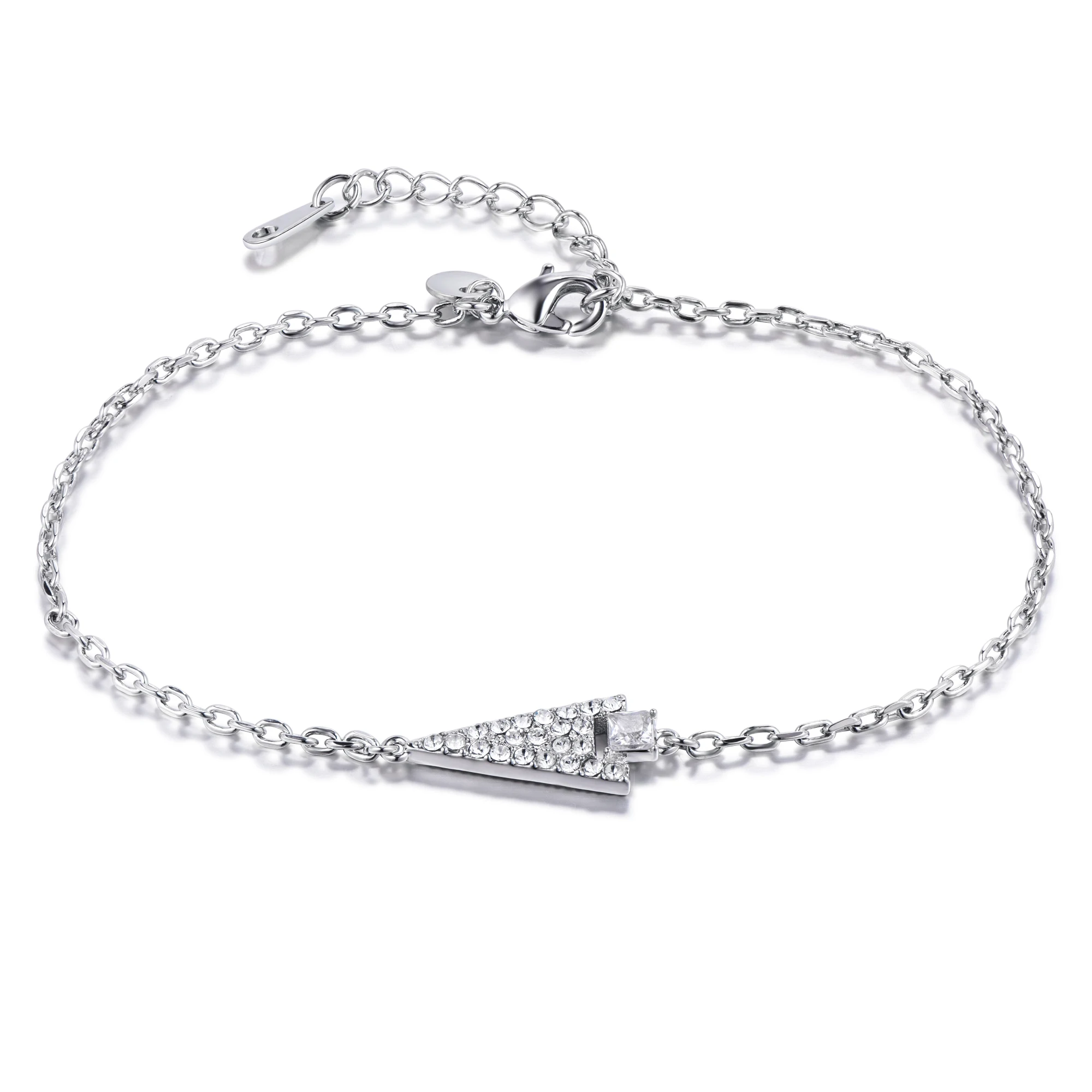 

Diamond Archer Arrow K Gold Plating Silver Brass Square Women Adjustable Bangle Custom Bracelet/Beaded Bracelets/Charm Bracelet