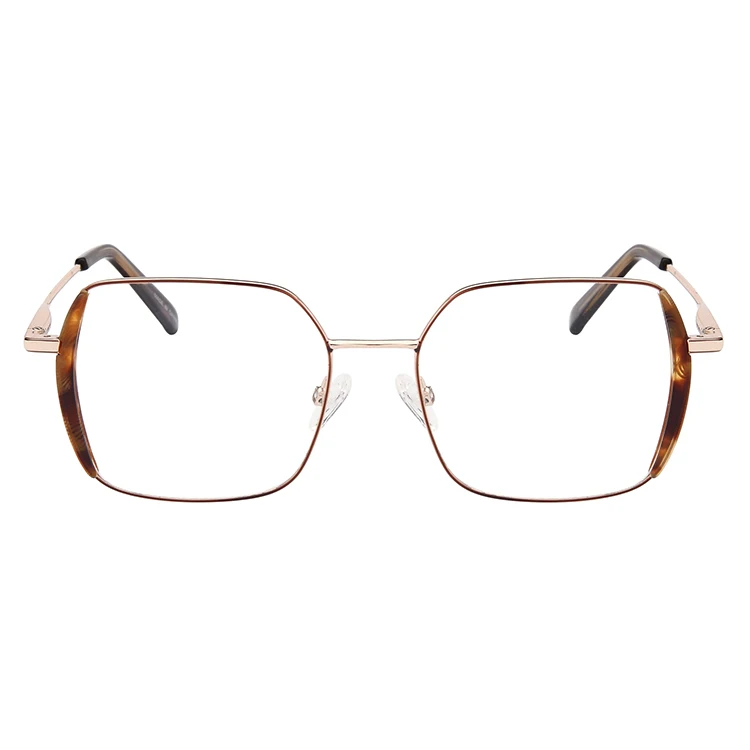

High quality mixed metal acetate woman polygon distribution eye optical frames