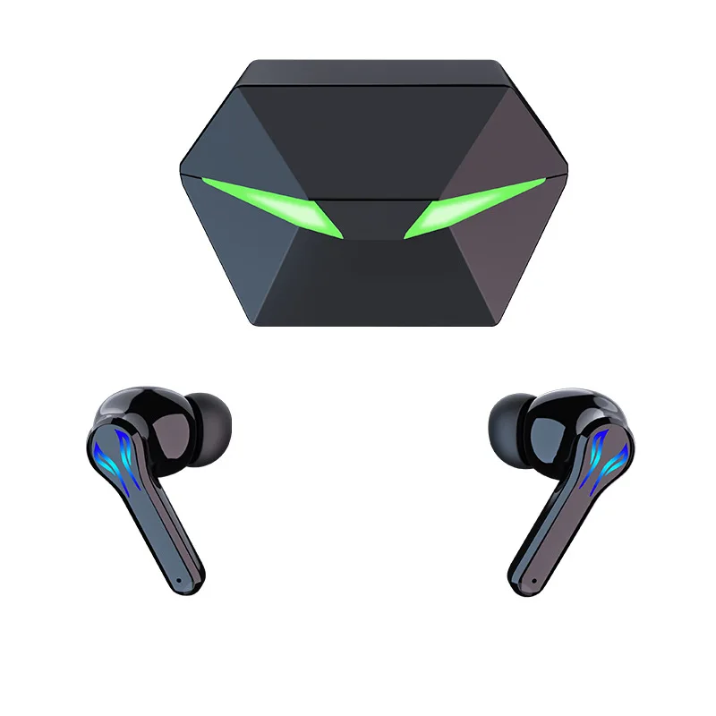 

TWS Wireless Headphones Low Latency Earbuds Breathing Light Earphone Gaming Headset, Black