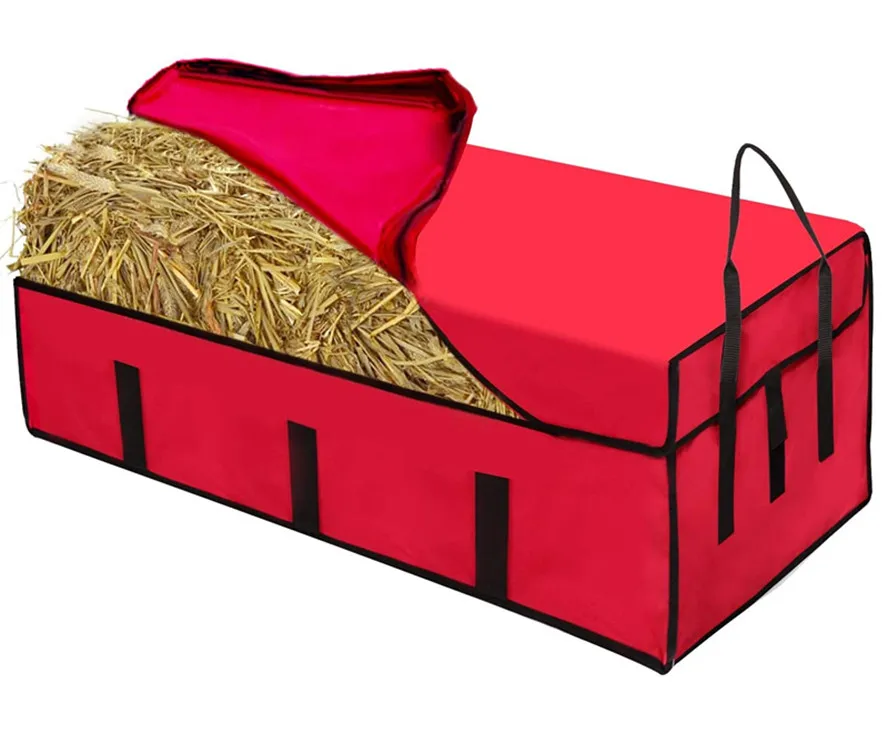 

Extra Large Hay Bale Carry Bags Straw Tote Storage Bag for Horse Hay Bags