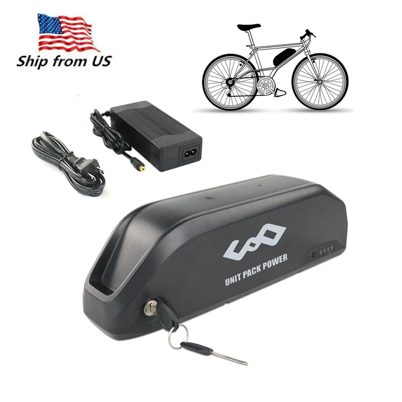 

Free shipping 52v 17.5ah Shark style Down tube lithium ion battery for 1000w 1500w Electric Bike