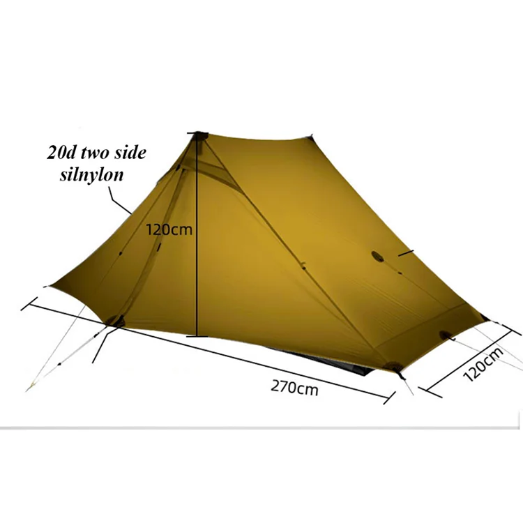 

New products Lanshan 2 pro ultra-light comping tent, Grey khaki green