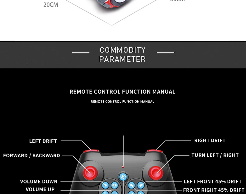 1:12 RC Drifting car toys Hollow Universal Wheel Drift Luminous Climbing Car with gesture induction technology