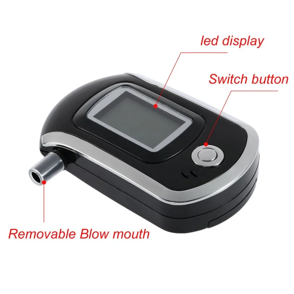 Handheld Backlight Digital Alcohol Tester Digital Alcohol Breath Tester
