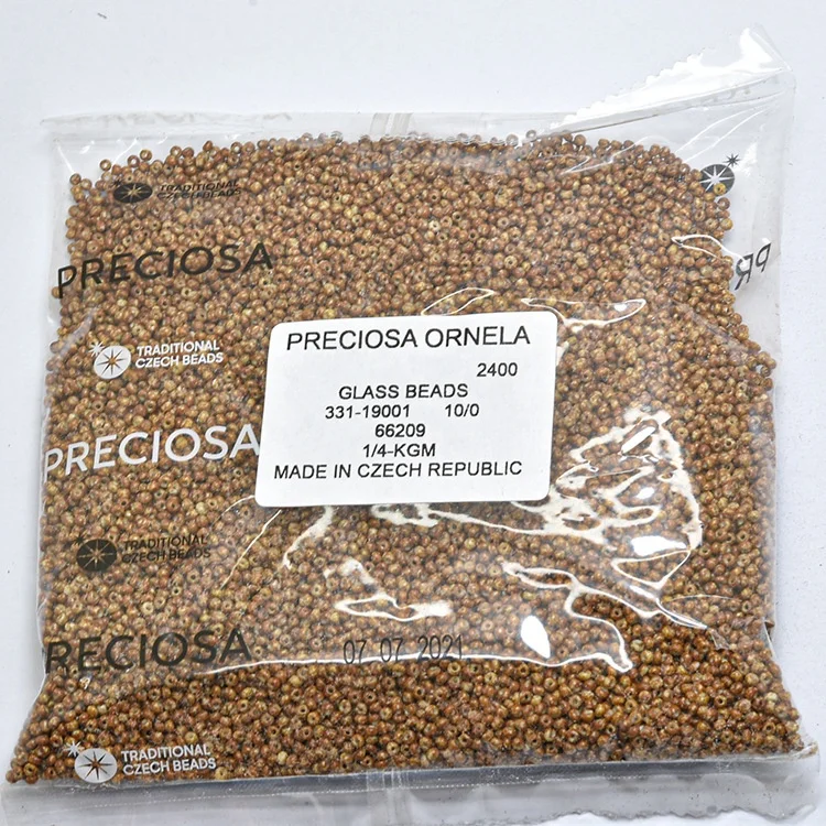 

Ready to ship 10/0 Pearl marble series preciosa seed beads 250g /bag czech seed beads for jewelry making