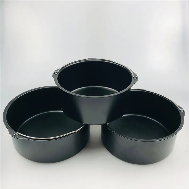 Home Air Frying Pan Accessories Five Piece Fryer Baking Basket Pizza