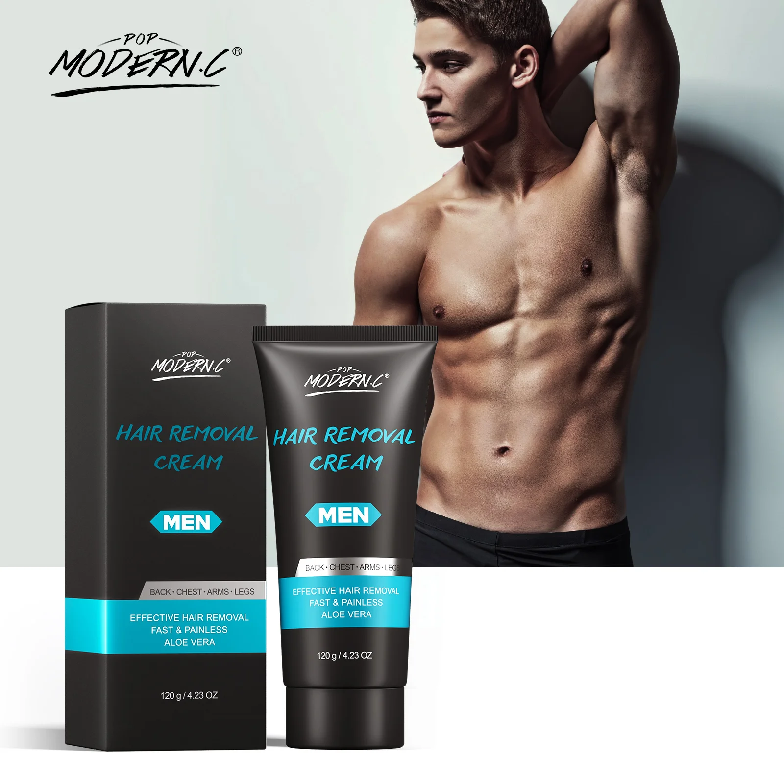

Aloe Vera back shoulder chest abdomen arm armpit leg hair removal men's hair removal cream