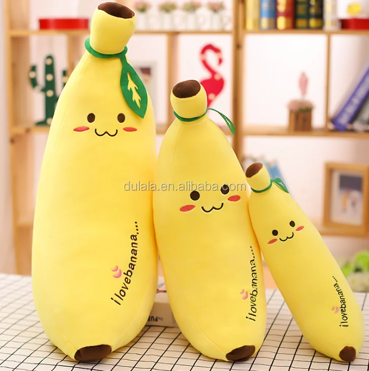 

1PC Yellow Soft Cute banana plush Fruit Doll Pillow Christmas Present to Friends dropshipping wholesale juguete de peluche