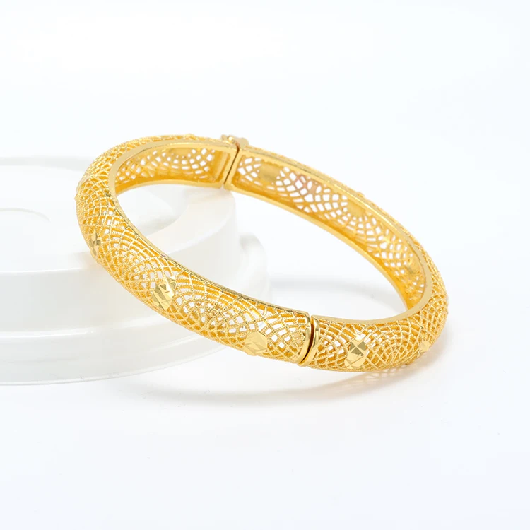 

Charming Hollow Can Open Plated Gold Women Bracelet For Party/Gift Fashion Jewelry