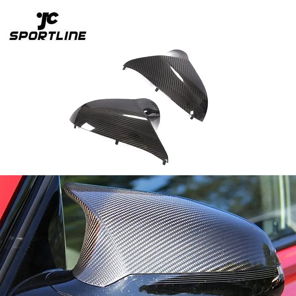 

JCSPORTLINE Dry Carbon Fiber F80 F82 F83 F87 Side Mirror Cover Caps for BMW 2 3 4 Series M3 M4 M2C 2018-2020