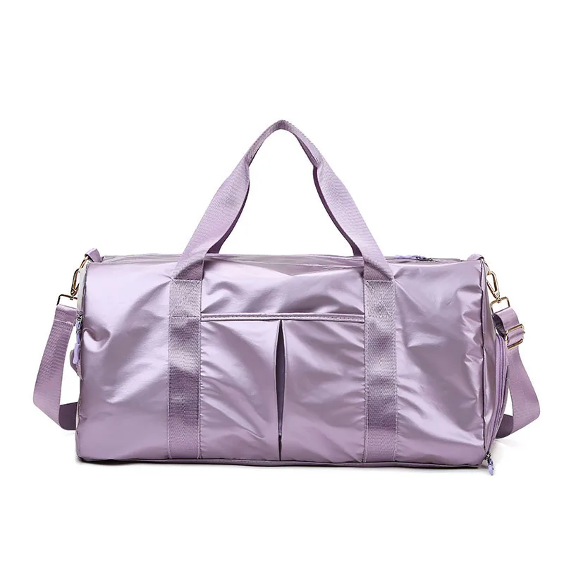 

New Bright Face Gym Bag Fashion Leisure Yoga Bag Large Capacity Dry Wet Separate Short Trip Handbag