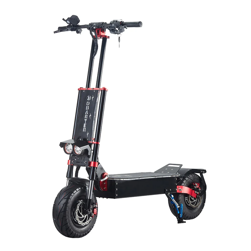 

Europe warehouse e scooter electric scooter adult dual motor 5600W off road electric scooter for adult, Black and red details