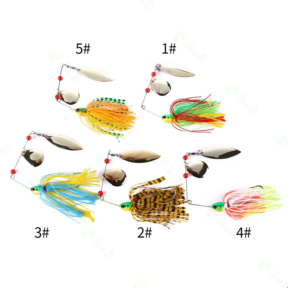 

Pesca Pech Willow-shaped Alloy Beard Lure Bait 9cm 17g Rotating Fish-shaped Sequins Anti-hanging Bottom Fak Lure Isca Artificial, 5colors