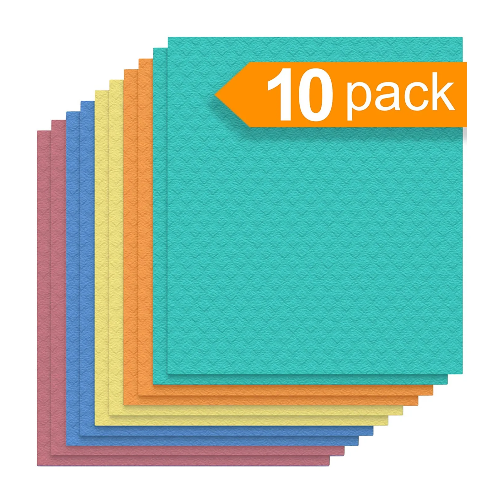 

Dishcloth Cellulose Sponge Cloths Bulk 10 Pack of Eco-Friendly No Odor Reusable Cleaning Cloths for Kitchen, Customized color