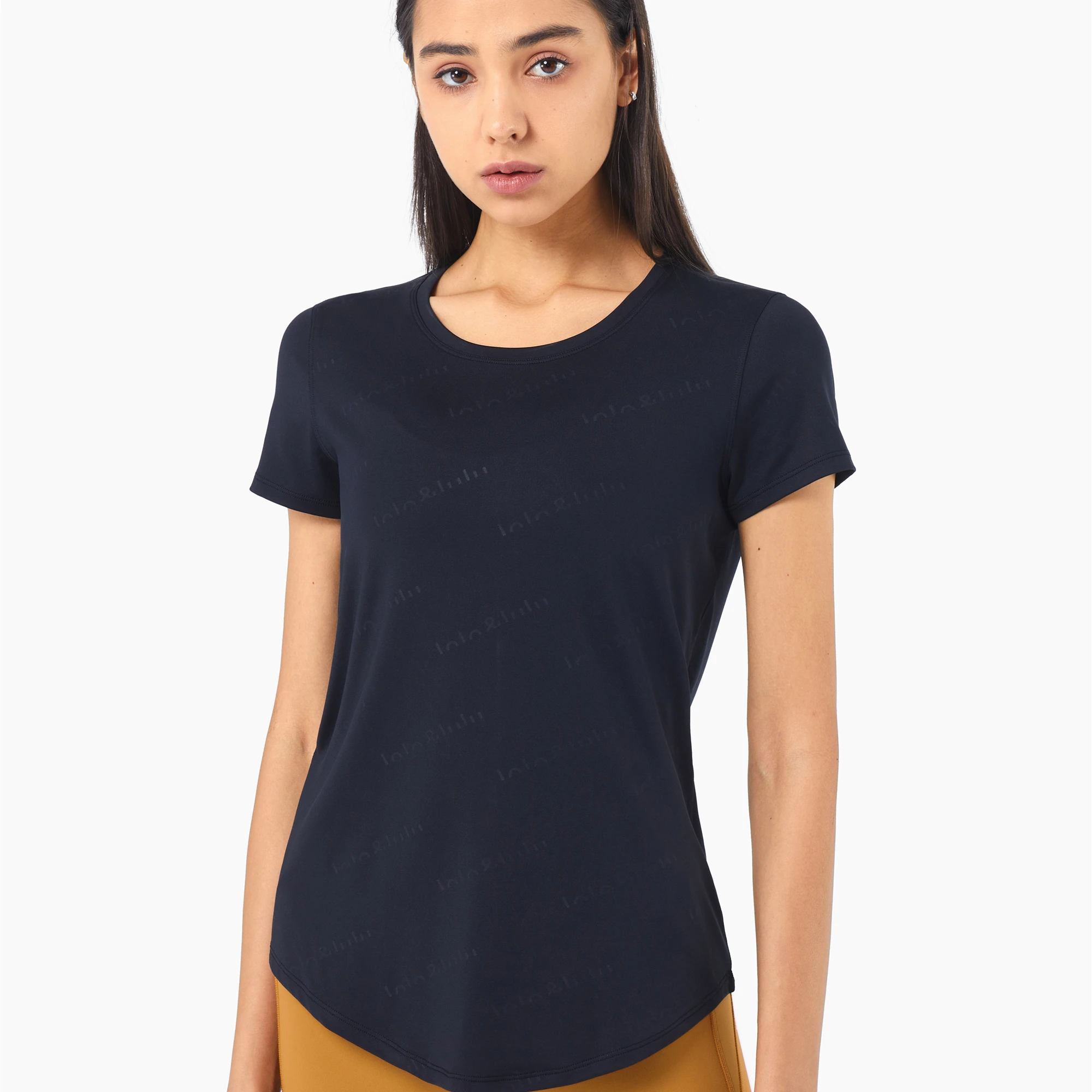 

Blank short sleeves tshirt custom premium spandex/Nylon custom women t shirt