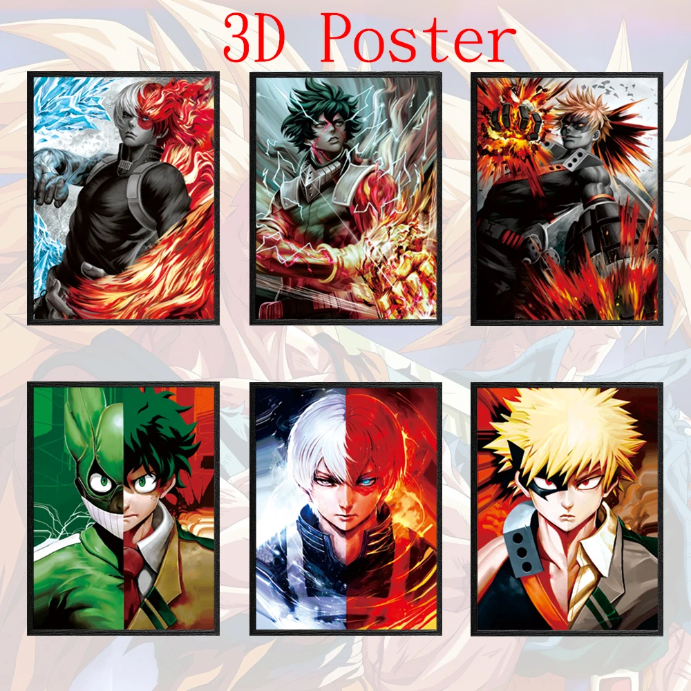 Attack On Titan 3d Anime Posters Home Decor Stickers 3d Triple Transition Poster  Anime Artwork Wall Decor Gifts - Buy Attack On Titan,3d Poster,Anime Poster  Product on 