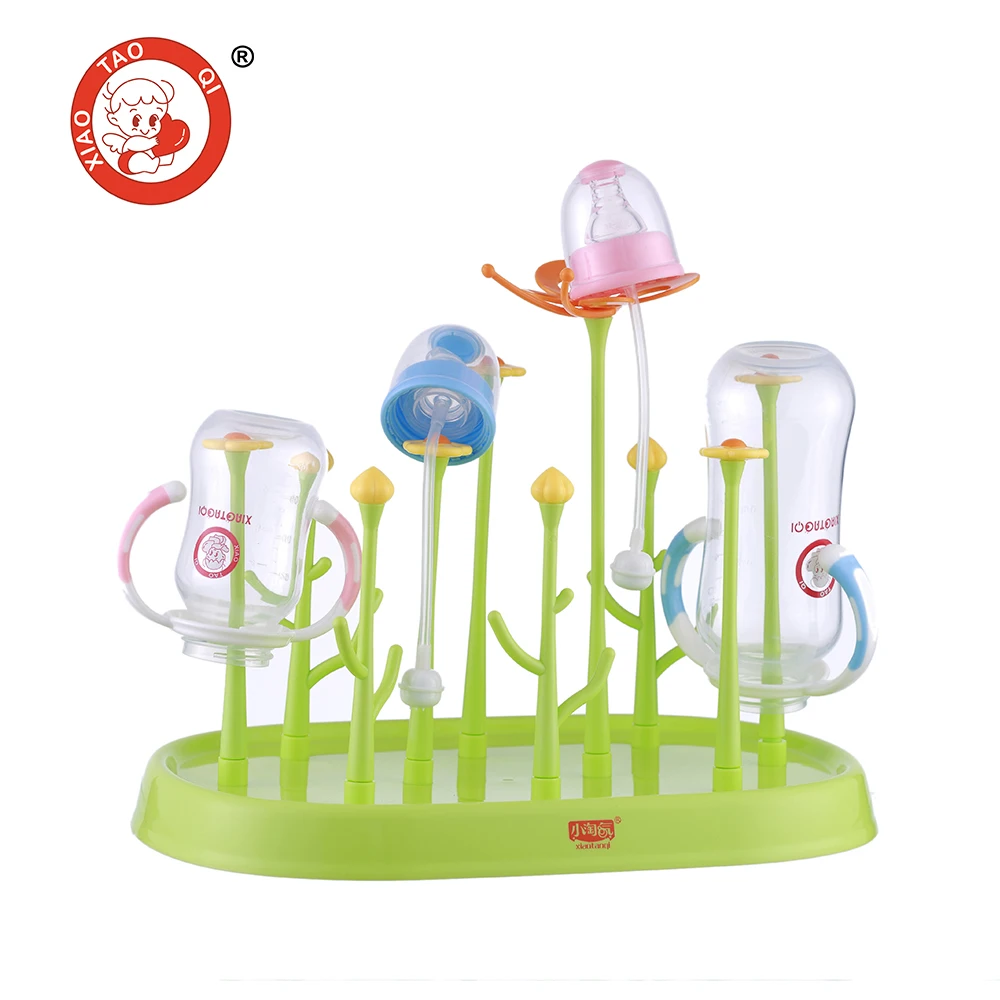 

Free Sample Other Baby Supplier Amazon Hot Selling Dryer Rack Baby Bottle Drying Rack, Green