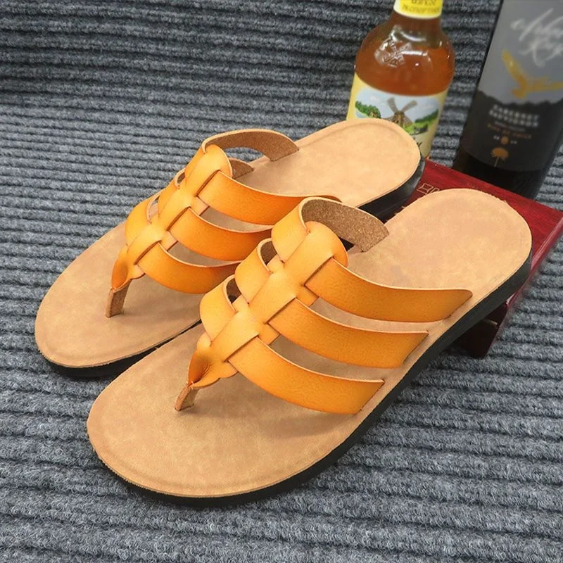 

Karet Men'S Comfort Sandals Summ Barefoot Ghuangzhou Sandals Beach Caballero Flat Casual Sandal Personnalises Resistant Geser