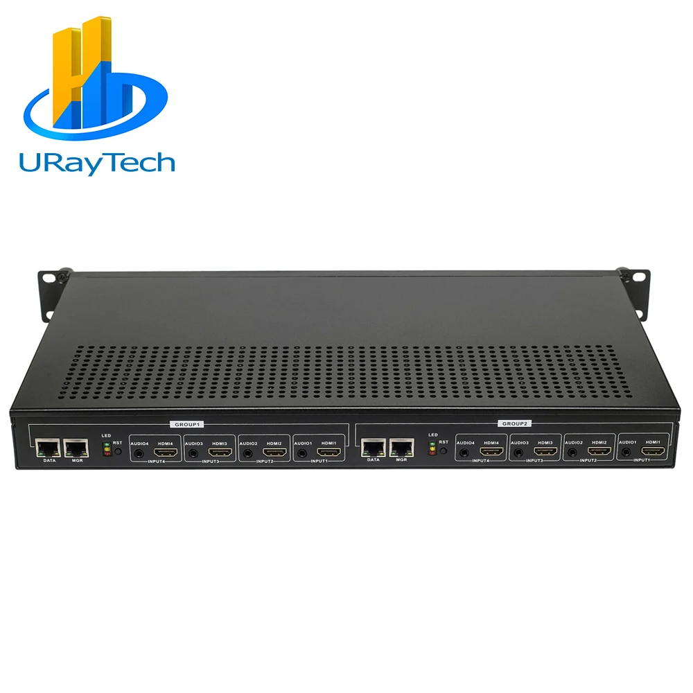 

URay 1U Rack H.264 HDMI Video Stream Encoder Live Streaming HD IPTV Encoder 8 Channels HDMI To RTSP Encoder